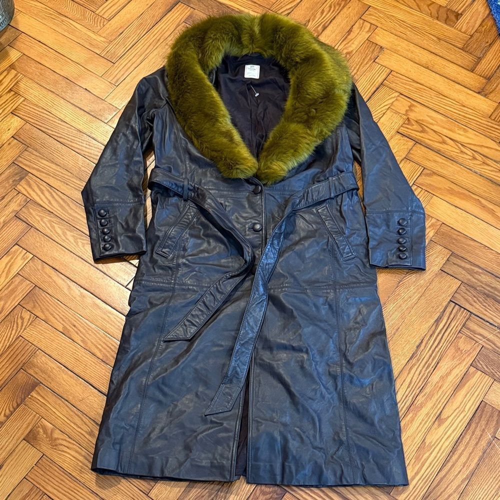 FREE PEOPLE
Midnight Train Leather Duster - Picture 7 of 9